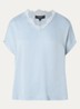 Top met details van kant - Lichtblauw