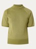 Top met metallic finish - Mosgroen