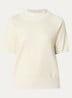 Top met metallic finish - Gebroken wit