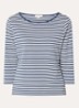 Top met streepprint - Indigo