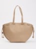 Alban schoudertas van kalfsleer - Beige