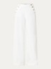 Denise high waist straight leg jeans met gekleurde wassing - Gebroken wit