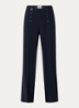 Paulie high waist straight fit pantalon met stretch - Donkerblauw