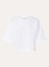 Tonia T-shirt met logo - Gebroken wit