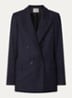 Double-breasted blazer in wolblend - Donkerblauw