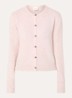 Fijngebreid vest in alpaca wolblend - Roze