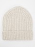 Grofgebreide muts in alpaca wolblend - Beige