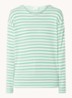 Longsleeve met streepprint  - Groen