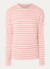 Longsleeve met streepprint  - Lichtroze