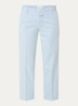 Serandon high waist straight fit cropped chino met steekzakken - Lichtblauw