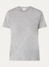T-shirt van  katoen met gemêleerd dessin - Grijsmele