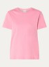 T-shirt van  katoen met gemêleerd dessin - Roze