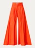 AuraCC LL high waist wide fit palazzo broek met steekzakken - Oranje