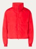 Frosty puffer jack met ritszakken - Rood