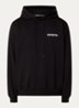 Hoodie met logo- en backprint - Zwart