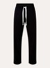 Loose fit joggingbroek met trekkoord - Zwart