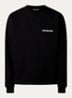 Sweater met logo- en backprint - Zwart