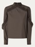 CMPleat tuniek met volant - Donkerbruin