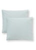 CRISP kussensloop van katoen in 2-pack - Mint