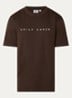 Alias Dias T-shirt met logoborduring - Donkerbruin