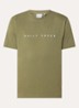 Alias T-shirt met logo- en backprint - Olijfgroen