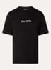Burned Shield T-shirt met logo- en backprint - Zwart