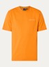 Origami T-shirt met logo- en backprint - Oranje