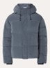 Ripstop puffer jack met logo - Donkergrijs
