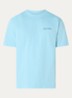 Safari Rally T-shirt met logo- en backprint - Lichtblauw