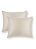  kussensloop van  katoensatijn 300TC in 2-pack  - Taupe