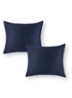  kussensloop van  katoensatijn 400TC in 2-pack - Blauw