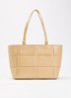 The Florence shopper van leer - Beige