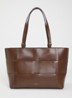 The Florence shopper van leer - Bruin