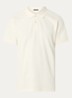 Brian regular fit polo met logoborduring - Creme