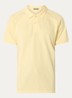 Brian regular fit polo met logoborduring - Geel