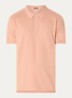 Brian regular fit polo met logoborduring - Abrikoos