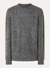 Keagan grofgebreide trui in alpaca wolblend - Antraciet