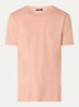 T-shirt met logoborduring - Abrikoos