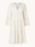 Ella mini tuniekjurk met print - Creme