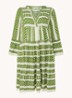 Ella mini tuniekjurk met print - Groen