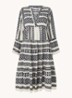 Ella mini tuniekjurk met print - Donkerblauw