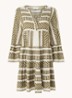Ella mini tuniekjurk met print - Khaki