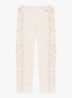 Audun ribgebreide leggings met applicatie - Beige