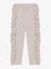Audun ribgebreide leggings met applicatie - Grijs