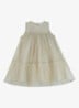 Negina mini jurk met tule - Naturel