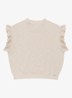 Nuriel top met ruches - Zand