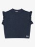 Nuriel top met ruches - Donkerblauw