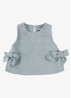 Veeri top met strikdetail - Indigo