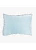 Scallop Edge Pillowcase - kussensloop - Bleu Ciel No11