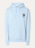 Slogan Rose hoodie met logoborduring - Lichtblauw